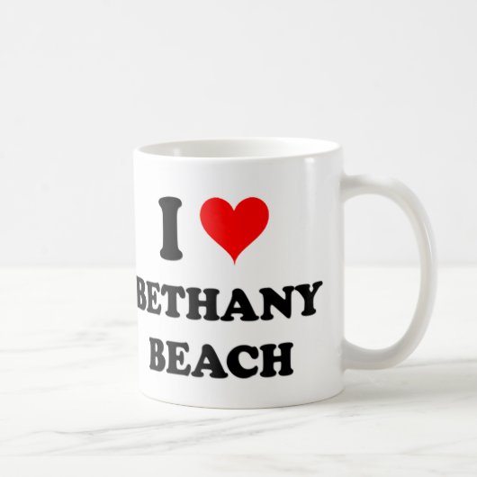 I Liebe Bethany Strand Kaffeetasse (Rechts)
