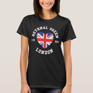 I Liebe BETHNAL GREEN London Heart Flag Abzeichen T-Shirt