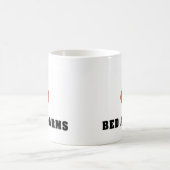 I Liebe-Bett-Warnungen Kaffeetasse (Mittel)