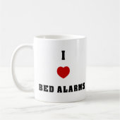 I Liebe-Bett-Warnungen Kaffeetasse (Links)