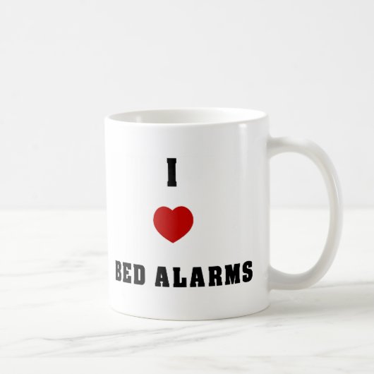 I Liebe-Bett-Warnungen Kaffeetasse (Rechts)