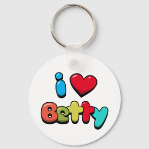 I Liebe Betty Schlüsselanhänger