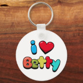 I Liebe Betty Schlüsselanhänger (Rückseite)