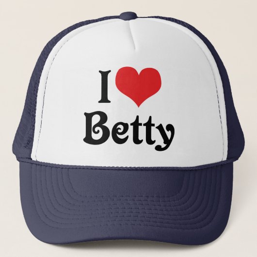 I Liebe Betty Truckerkappe (Vorderseite)
