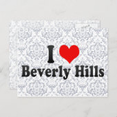 I Liebe Beverly Hills, Staaten Postkarte (Vorne/Hinten)