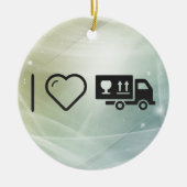 I Liebe-Bewegen Keramik Ornament (Vorne)