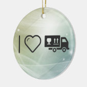 I Liebe-Bewegen Keramik Ornament (Links)