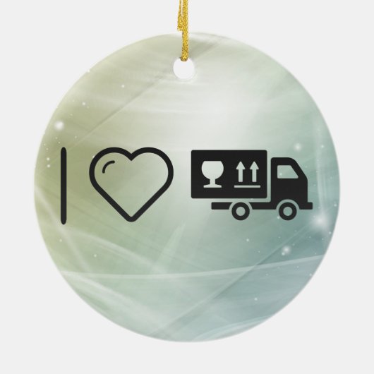 I Liebe-Bewegen Keramik Ornament (Hinten)