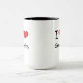 I Liebe-Bewilligungen Tasse (Zentrum)
