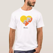 I Liebe Bhutan T-Shirt (Vorderseite)