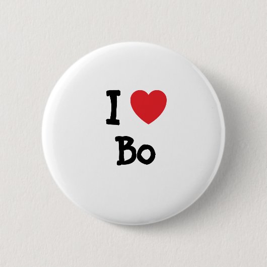 I Liebe Bi-Herz-Brauch personalisiert Button (Vorderseite)