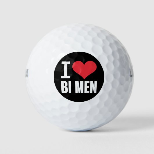 I Liebe Bi Me Bisexuelle Männer Bi Pride Bisexuell Golfball (Vorderseite)