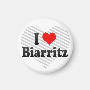 I Liebe Biarritz, Frankreich Magnet