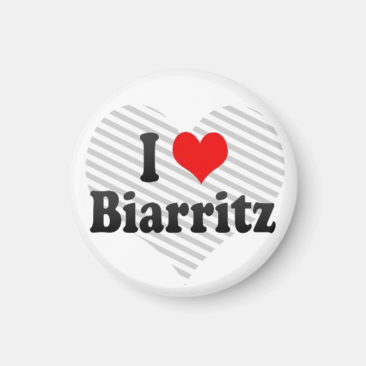 I Liebe Biarritz, Frankreich Magnet (Vorne)