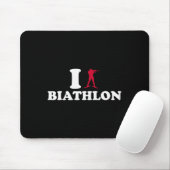 I Liebe Biathlon Mousepad (Mit Mouse)