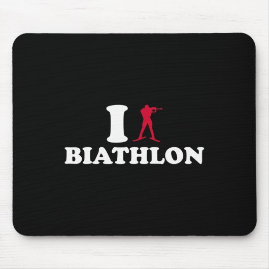 I Liebe Biathlon Mousepad (Vorne)