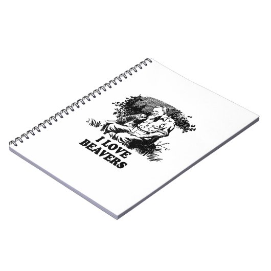 I Liebe-Biber Notizblock (Linke Seite)