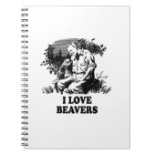 I Liebe-Biber Notizblock (Vorderseite)