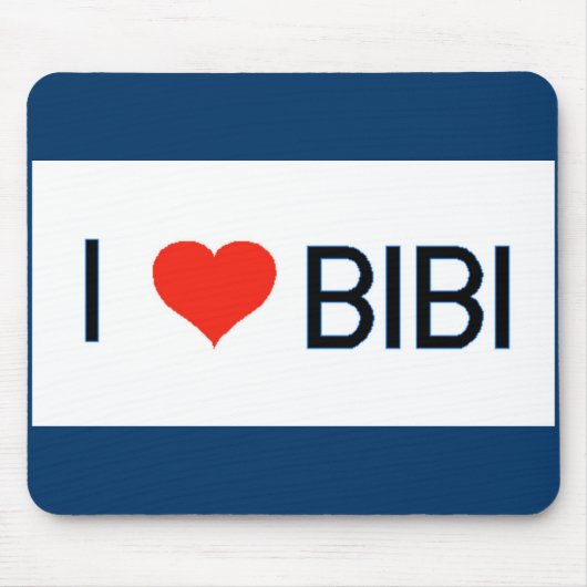 I Liebe Bibi Mousepad (Vorne)