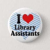 I Liebe-Bibliotheks-Assistenten Button (Vorderseite)