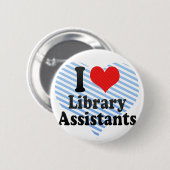 I Liebe-Bibliotheks-Assistenten Button (Vorne & Hinten)