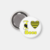 I Liebe Bienen Magnet (Vorderseite/Rückseite)