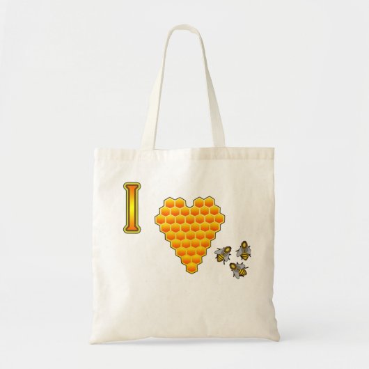 I Liebe-Bienen-Tasche Tragetasche (Vorne)