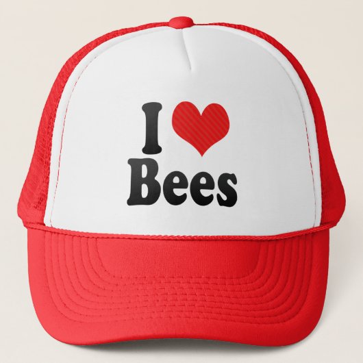 I Liebe-Bienen Truckerkappe (Vorderseite)
