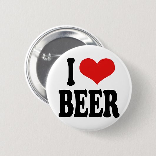 I Liebe-Bier Button (Vorne & Hinten)