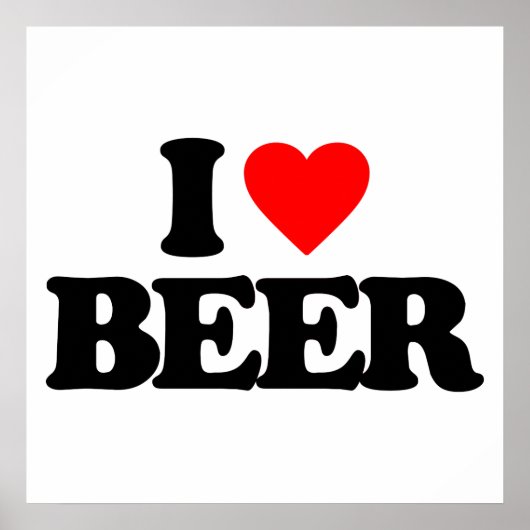 I LIEBE BIER POSTER (Vorne)
