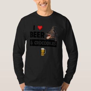 I Liebe Bier und Krokodile Reptile Animal Rescue D T-Shirt