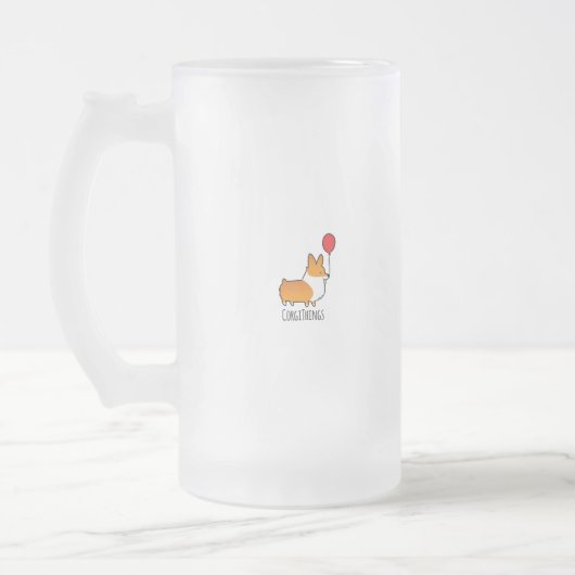 I Liebe-Biercorgi-Tasse | CorgiThings Mattglas Bierglas (Links)