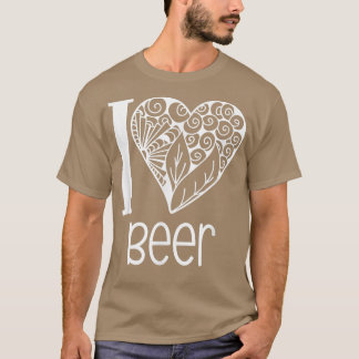 I Liebe Bierherz für Frauen, die Liebe, Bier zu tr T-Shirt