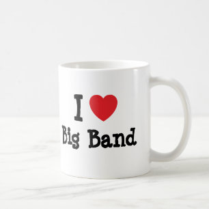 I Liebe Big Band-Herzstück personalisiert Kaffeetasse