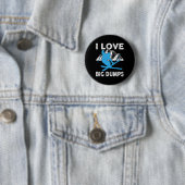 I Liebe Big Dumps Funny Winter Sports Ski Gi Button (Beispiel)