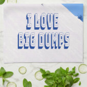 I Liebe Big Dumps Schnee Ski Downhill Geschirrtuch (Gefaltet)
