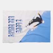 I Liebe Big Dumps Schnee Ski Downhill Geschirrtuch (Horizontal)