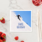 I Liebe Big Dumps Schnee Ski Downhill Serviette (Beispiel)