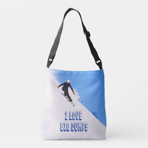 I Liebe Big Dumps Schnee Ski Downhill Tragetaschen Mit Langen Trägern