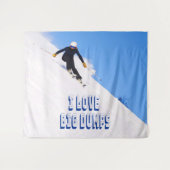 I Liebe Big Dumps Schnee Ski Downhill Wandteppich (Vorderseite (Horizontal))