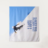 I Liebe Big Dumps Schnee Ski Downhill Wandteppich (Vorderseite)