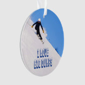 I Liebe Big Dumps Schnee Skiabfahrt Ornament (Vorderseite)
