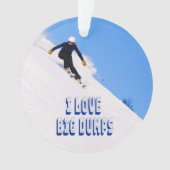 I Liebe Big Dumps Schnee Skiabfahrt Ornament (Vorderseite)