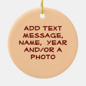 I Liebe Big Sandwiches Hoagie Keramik Ornament (Hinten)