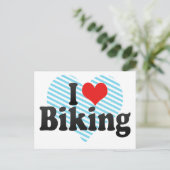 I Liebe Biking Postkarte (Stehend Vorderseite)