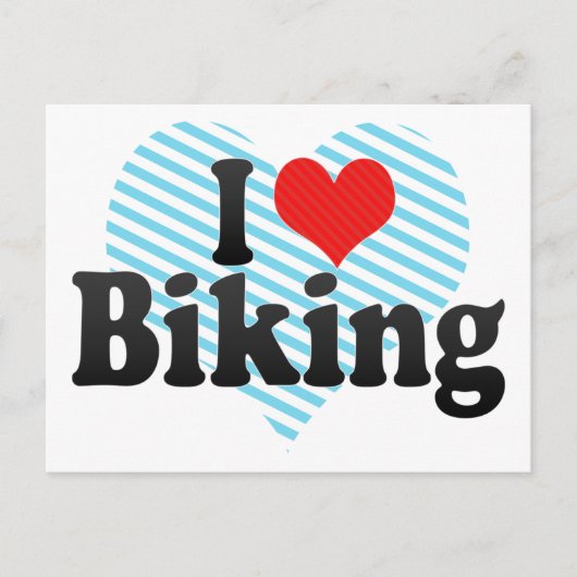 I Liebe Biking Postkarte (Vorderseite)