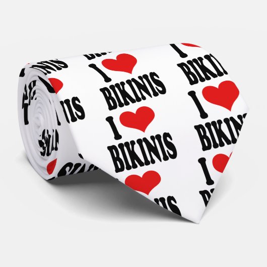 I Liebe-Bikinis Krawatte (Gerollt)