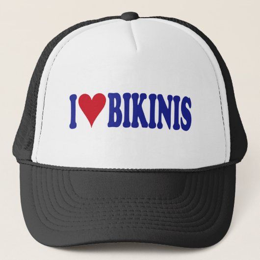 I Liebe-Bikinis Truckerkappe (Vorderseite)