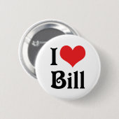 I Liebe Bill Button (Vorne & Hinten)