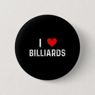 I Liebe Billard - Herz - gestörter Billardtisch H Button